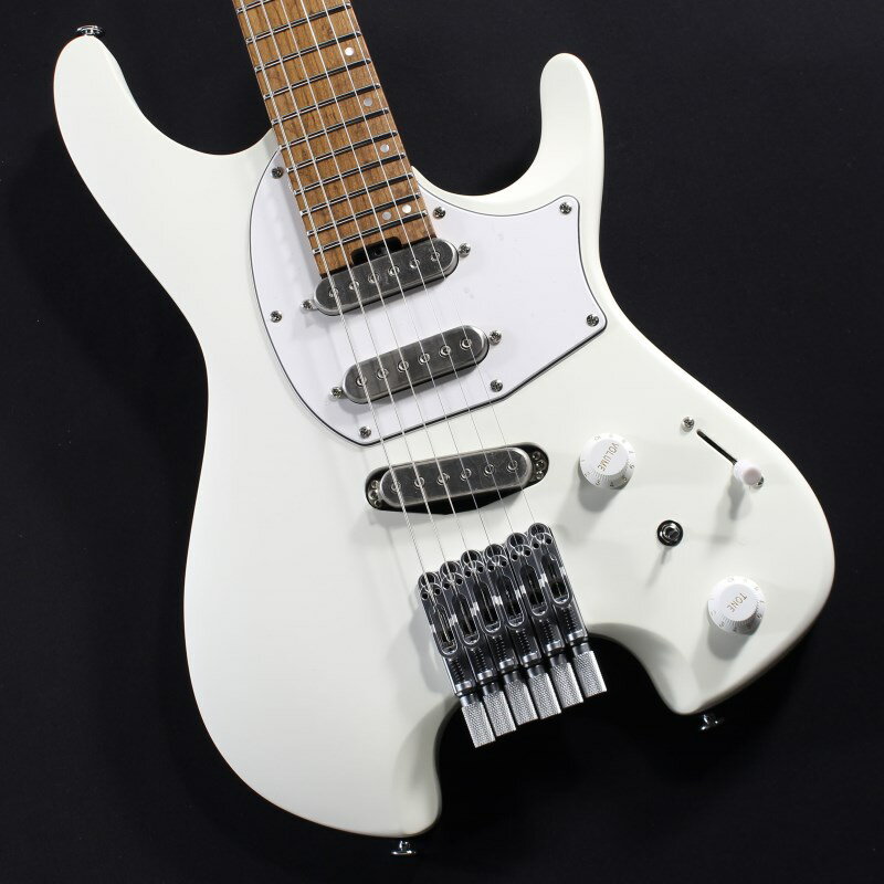 楽器種別：新品エレキギター/Ibanez 商品一覧＞＞エレキギター【80，000円〜160，000円】 商品一覧＞＞当店のギターは、出荷前に専門スタッフが検品・調整しているので安心です！Ibanez ICHI10-VWM [Ichika Signature Model]商品説明Q(QUEST)シリーズより、日本人アーティスト初の Ichika シグネチャーモデル登場！Entirely New Headless Experience - Q (QUEST) Seriesテクニカルを追求した演奏スタイルの確立、楽器製作技術の進歩、そして軽くて持ち運び易いギターに対する尽きることのない需要も相まって、多くのヘッドレス・ギターがすでに生まれ、中にはクラシカルなギター・デザインをはるかに凌駕したものも存在しています。しかし、Ibanezはこのような進歩の中でもまだ、この分野に更なる可能性が有ると考えました。そしてこのQ （Quest）シリーズこそ、Ibanezが用意した新たなヘッドレス・ギターの選択肢なのです。それはもちろん、既存のモデルをヘッドレス化したり、ヘッドレス用のパーツを集めて組み上げるのではなく、まったく新しいギターをゼロから開発するという新たな探求（Quest）となりました。様々なプレイヤーの演奏スタイルを研究し、ピックアップ、ブリッジ、ストリング・ロックといったパーツ類からボディの設計に至るまで、独自性とオリジナリティを追求しています。そうして生まれたこのQは、ジャンルを問わずに自らの可能性を追求し続けるギタリストのあくなき探求心を満たす、そんなヘッドレス・ギターなのです。Features :Ergonomic body design様々な演奏スタイルに合うように、至る所に施されたコンター加工やカット加工が特長です。複雑でありながらも洗練されたデザインは、最高のプレイアビリティを約束します。Compact and light weight， yet resonant bodyソリッドボディにも関わらず、驚くほど軽量でコンパクトなボディです。しかし、ふくよかで温かみのあるウッディなトーンは損ないません。Nyatoh bodyボディー材には、ふくよかな中低音域特性に優れるニャトー材を使用。Wizard C 3pc Roasted Maple/Bubinga neck様々な演奏スタイルに対応できるよう、厚すぎず薄すぎない標準的なネックシェイプです。ローステッド・メイプル材とブビンガ材の3ピース構造により、安定性と耐久性に優れています。Roasted Birdseye Maple fretboardあたかも鳥の目のような独特な模様が入ったバーズアイ・メイプル材を加熱処理した、ローステッド・バーズアイ・メイプル材を指板に採用。加熱処理工程を加えることで、木材に含まれる余分な水分や油分が抜かれ、強度が増します。Jumbo Stainless Steel fretsジャンボ・サイズのステンレス製フレットを採用しています。メンテナンス製に優れ、音の立ち上がりが早く、コード弾きでも分離が良く、ノート弾きでもクリアな出音を特徴としています。「R1」 S-S-S配列 pickupsQのために開発されたシングルコイル・ピックアップ「R1」のS-S-S配列。エフェクター等でサウンドメイクしやすいよう、全帯域がバランスよく聴こえるように設計されています。低域は濁りがなくタイトなサウンド、高域はキンキンしない耳障りの良い明るくクリアなサウンドです。また、ノイズが少なくデジタルエフェクター、アナログエフェクターともに相性抜群です。dyna-MIX8 switching system with Alter Switchミニスイッチの切り替えひとつで、自在にハムバッカー・モードとシングルコイル・モードへ切り替えられ、8パターンのサウンド・バリエーションを奏でられます。ハムバッカー・モードは、2つのシングルコイル・ピックアップを直列に接続することでハムバッカー・ピックアップサウンドをシミュレートしたモードです。限られた機材で一人何役もこなさなければならない現代のギター・プレイヤー向きのスイッチング・システムです。Custom string lockIbanezが新たに開発したCustom string lockは、シンプルな一体型構造になっています。耐久性に優れ、弦の交換も簡単に行えます。また、専用の弦を必要とせず、お気に入りのゲージやブランドの弦を使うことができます。Mono Tune bridgesイントネーションの調整幅が広く、1音下げチューニングやそれ以上のダウンチューニングも容易に設定できます。弦高の調整も容易です。サドルを構成している部品数を極力少なくし、ギター本体の鳴りが生きるナチュラルなサウンドを実現しています。※製品の特性上、杢目・色合いは1本1本異なります。商品詳細Neck Type: Wizard C 3pc Roasted Maple/Bubinga neckBody: Nyatoh bodyFretboard: Roasted Birdseye Maple fretboard w/Mother of Pearl Step off-set dot inlay & Luminescent side dot inlayFret: Jumbo Stainless steel fretsTuning Machine: Ibanez Custom String LockBridge: Ibanez Mono Tune bridgeNeck Pickup: R1 (S) neck pickupMiddle Pickup: R1 (S) middle pickupBridge Pickup: R1 (S) bridge pickupSwitch: dyna-MIX8 switching system with Alter SwitchHardware Color: Satin Chrome hardwareString gauge: .010/.013/.017/.026/.036/.046 (D'Addario EXL110)ギグバッグ付属イケベカテゴリ_ギター_エレキギター_Ibanez_新品 JAN:4549763295699 登録日:2024/01/27 エレキギター アイバニーズ イバニーズ