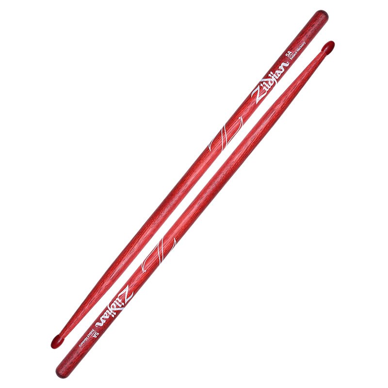 Zildjian LAZLZ5ANR [Hickory Series 5A / Nylon Tip / Red Finish]｜イケベ楽器 イケシブの掲載写真