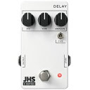 楽器種別：新品コンパクトエフェクター/JHS Pedals 商品一覧＞＞コンパクトエフェクター【10，000円〜25，000円】 商品一覧＞＞安心してお買い物頂けるよう、コンパクトもマルチも丁寧梱包でお届けします！JHS Pedals DELAY [3 Series]商品説明JHS Pedals 3 Series Delayは、豊かな温かみのあるサウンドとクリアで透明感のあるサウンドを選択可能で、幅広いオプションを備えながらもシンプルで使いやすいようにデザインされています。ディレイタイムは80〜800msまで設定できるので、スラップバックから長く広がりのあるエコーまであらゆるディレイが得られます。Typeトグルスイッチで、デジタルディレイのクリアなサウンドとアナログディレイのダークなサウンドを選択できます。アナログディレイモード時にRepeatノブを最大に設定すると、クラシックなBBD特有の動作を得られます。電源仕様はDC9V センターマイナス 消費電流値71mAです。【JHS Pedals 3 Series】品質を損なうことなくハイコストパフォーマンスでシンプルな操作性のペダルを実現するためにデザインされたコレクションです。これらは、ミズーリ州カンザスシティにあるJHS Pedalsのファクトリーにおいて高品質なパーツを使用し、品質管理など細部にまでこだわり抜いて生産されています。各ペダルは3つのシンプルなコントロールと1つのトグルスイッチで構成されており、ビギナーからプロプレイヤーまで使用できる幅広いサウンドを提供します。お手ごろな価格帯ながら、パフォーマンスにインスピレーションを与え、あなたを新しいサウンドへ導いてくれることでしょう。イケベカテゴリ_エフェクター_コンパクトエフェクター_JHS Pedals_新品 JAN:0650415212378 登録日:2020/10/19 エフェクター コンパクトエフェクター ストンプボックス