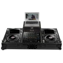 翌日配達 UDG U91086BL Ultimate フライトケースセット CDJ-3000/A9 Black (ラップトップシェルフ+ホイール付)