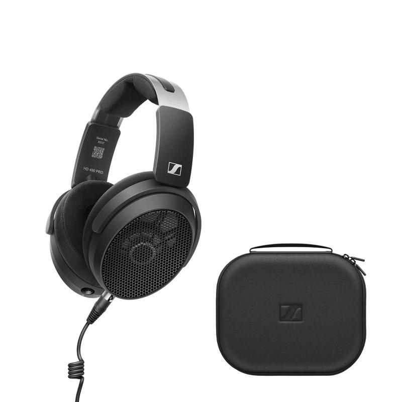 楽器種別：アウトレットSENNHEISER/アウトレット 商品一覧＞＞レコーディング【40，000円〜80，000円】 商品一覧＞＞ヘッドフォン・イヤフォン/ヘッドフォン/SENNHEISER 商品一覧＞＞パワーレックは、専門スタッフに気軽に相談できる渋谷発のDTM・レコーディング機材専門フロアです。SENNHEISER 【決算売り尽くしセール】【箱チョイ傷アウトレット】HD 490 PRO PLUS(アクセサリー追加モデル)(国内正規品)(ゼンハイザー)(開放型ヘッドフォン)商品説明明瞭さ、快適性、信頼性の完璧な組み合わせ。ゼンハイザーの数十年にわたる技術的な専門知識を活用した HD 490 PRO ヘッドホンは、現代のあらゆる音楽制作、ミキシング、マスタリングの複雑さに対応できるように設計されています。HD 490 PRO は、極めて幅広い立体的なサウンドステージと超高精度サウンドの再現を実現するオープンバックデザインを特徴としており、最も重要な決定を行うために必要な明瞭度を提供します。・フルスペクトルのオーディオ精度ゼンハイザーの革新的なオープンフレームアーキテクチャでマスターの明瞭度とバランスが向上し、包括的で正確、かつ明瞭に定義されたオーディオ体験を実現します。この進歩は、パニング配置および相反する周波数に関連する問題の特定と解決に大いに役立ち、より洗練された最終マスターを実現します。・制作における盲点を排除HD 490 PRO イヤーカップの中核には、最先端のネオジム磁石と革新的な低周波シリンダーが採用されています。これらのコンポーネントは同期して連動することで、完全で正確かつ明確に定義された低音を生成して 、細部までクリアなミックスやマスターの実現を妨げる厄介な低域を識別して解決することができます。・Pro Audio で最も快適なヘッドホンHD 490 PRO ではヘッドホンを使用していることを忘れ、音楽を感じることができます。HD 490 PRO の軽量で柔軟性がありながらも頑丈なデザインは、人間工学に基づく精密な設計により、圧迫感がなく、またオープンバック設計が自然な通気性を実現しているため、長時間着用しても快適に音楽をお楽しみいただけます。・交換できる洗浄可能なイヤーパッドによる画期的なイノベーションHD 490 PRO ヘッドホンには、それぞれ独自のサウンドシグネチャを備えた、交換可能なイヤーパッドが 2 組付属しており、長時間のミキシングと音楽制作に適しています。ゼンハイザー独自のイヤーパッド技術は耳の疲労を軽減するだけではなく、サステナビリティと耐久性を考慮し、洗浄と交換が可能です。主な仕様Weight：260 g（ケーブルなし）Impedance：130 Ω（1 kHz）Max_Sound_Pressure_Level：128 dBSPL（1 kHz @ 5% THD）Sensitivity：105 dBSPL（1 kHz/1 Vrms）、96 dBSPL（1 kHz/1 mW）付属1.8mケーブル3.0mケーブル6.3mm変換アダプターミキシング用イヤーパッド制作用イヤーパッド追加のヘッドバンド用パッドケースイケベカテゴリ_レコーディング_ヘッドフォン・イヤフォン_ヘッドフォン_SENNHEISER_アウトレット SW_SENNHEISER_アウトレット 登録日:2026/06/05 ヘッドフォン ヘッドホン モニターヘッドホン モニターヘッドフォン ゼンハイザー