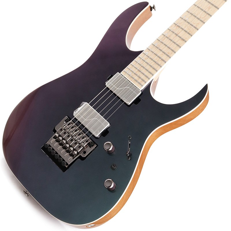 楽器種別：新品エレキギター/Ibanez 商品一覧＞＞エレキギター【165，000円〜315，000円】 商品一覧＞＞当店のギターは、出荷前に専門スタッフが検品・調整しているので安心です！Ibanez Prestige RG5120M-PRT商品説明Ibanez（アイバニーズ）2022年新製品表情豊かなオーロラをイメージした新色をまとう、モダン・スペックRGトレモロ・モデル・プレイヤー目線でのモダン・ハイ・スペックを備えるPrestige 2022年モデルステンレス・スチール・フレット：高い耐摩耗性能に加え音の立ち上がりが早く、コード弾きでは音の分離の良さ、単音弾きではクリアな出音が得られることも特長です。Luminlay指板サイド・ポジション・マーク：暗転したステージで役立つ高性能蓄光素材として世界中で近年急速に支持を拡大しています。バーズアイ・メイプル指板：あたかも鳥の目のような模様を持った材料を選んで使用しています。硬質なハード・メイプル材のうちでもとくに重宝されています。・弾き易さと薄さとを追求した極薄ネック・シェイプ Super Wizard HPよりナチュラルなサウンドと高い強度を狙い、メイプル材とウェンジ材（共に厚材）を5pcに組み合わせて完成しています。極限まで軽い握り心地を好むプレイヤーに最適な、Ibanez=薄ネックのパイオニアたる所以とも言うべきシェイプです。・Fishman製 Fluence Modern Humbuckerピックアップ w/Voicingスイッチ歯切れがよくひりつくようなクランチ、かつピュアでタイトなベースで現代的なうなりが特徴のModern Active High Outputモード（Voice1）と、オーガニックかつ高出力なトーンで、優れたディストーション・キャラクターとFluence ならではのダイナミクス、さらに反応の良さが特徴のModern Passive Attackモード（Voice2）を選択可能です。（006P電池付属）・ロー・プロファイル設計を極めたオリジナル・トレモロ、Lo-Pro Edgeユニットを極力低く又ファイン・チューナーを後方に配置し設計することで、演奏時に手が当たりチューニングが狂う可能性を抑えています。・高精度でスムースなGotoh製ペグ・専用ハードシェル・ケース付属・眺める角度によって色味が変わる、神秘的かつ荘厳なオーロラのような新色：Polar Lights※画像はサンプルです。製品の特性上、杢目、色合いは一本一本異なります。商品詳細SpecNeck type: Super Wizard HP 5pc Maple/Wenge neckBody: African Mahogany bodyFretboard: Bound Birdseye Maple fretboard w/Off-set Mother of Pearl dot inlayFret: Jumbo Stainless Steel fretsBridge: Lo-Pro Edge tremolo bridgeNeck pickup: Fishman Fluence Modern Humbucker Ceramic (H) neck pickupBridge pickup: Fishman Fluence Modern Humbucker Ceramic (H) bridge pickupHardware color: Cosmo blackCase/bag: Hardshell case includedStrings: D'Addario EXL120 (.009/.011/.016/.024/.032/.042)Neck DimensionsScale: 648mm/25.5Width at Nut: 43mmWidth at Last Fret: 58mmThickness at 1st: 17mmThickness at 12th: 19mmRadius: 430mmRハードシェル・ケース付属◆Color:・PRT (Polar Lights)イケベカテゴリ_ギター_エレキギター_Ibanez_新品 JAN:4549763306289 登録日:2022/01/13 エレキギター アイバニーズ イバニーズ