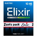 ELIXIR Electric Nickel Plated Steel with OPTIWEB Coating 2SET PACK #19052 (Light...