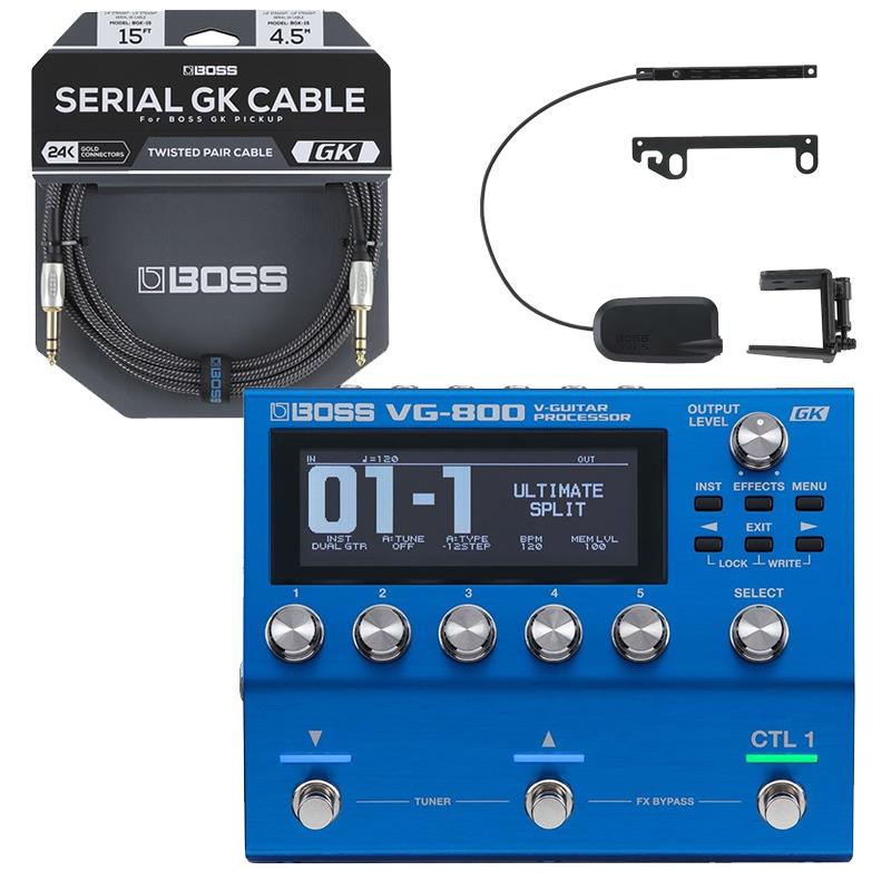 BOSS VG-800��V-Guitar System��+GK-5��Devided Pickup��+BGK-15��Serial GK Cab...