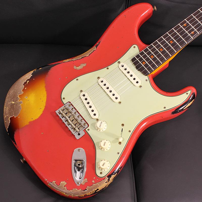 Fender Custom Shop 2023 Collection Time Machine 1960 Stratocaster Heavy Relic (Aged Fiesta Red over 3-Tone Sunburst) [SN.CZ572347] 【キズあり特価】（3枚目）