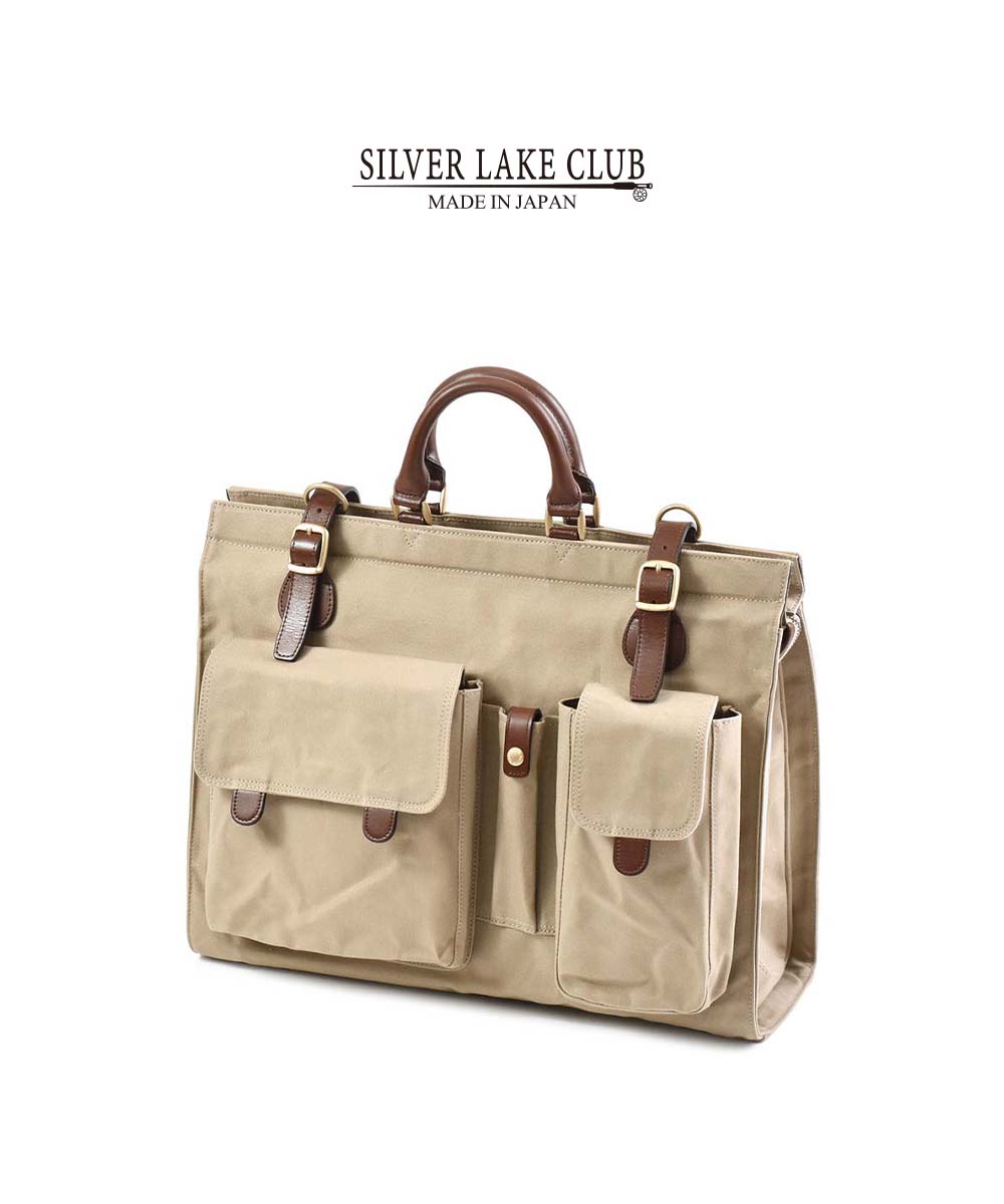 SILVER LAKE CLUB ボストンバッグ 43cm (9号帆布) ≪日本製 メンズ 撥水 防水 旅行鞄 1泊 2泊 カジュアルバッグ アウトドア 釣り キャンプ ≫