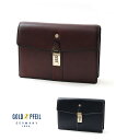 GOLD PFEIL レザーメンズバッグ カブセ 27CM (オックスフォード) ≪メンズ お出かけ 旅行 カジュアル 鞄 ギフト 父の日 コンパクト 小さい クラッチ ≫