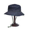 ジャングルハット【NOL ノル】Denim jungle peka 帽子 メンズ レディース オールシーズン 秋冬かっこいい おしゃれミックス ブラウン ベージ...