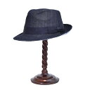 中折れハット【NOL ノル】Denim hat batik 帽子 メンズ レディース デニム オールシーズン 秋冬かっこいい おしゃれミックス ブラウン ベージ...