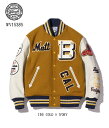 yzWHITESVILLE@ WV15385-156 / 30oz. WOOL MELTON AWARD JACKET gBULLDOGSh (GOLD)@zCcB@mG^[vCY