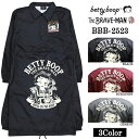 VANSON/ バンソン ナイロン コーチ ジャケット ベティーブープ THE BRAVEMAN × BETTY BOOP コラボ BBB-2523