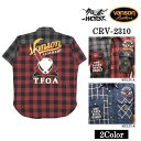 【送料無料】VANSON/バンソン マルチカラーチェックシャツ VANSON×CROWS×WORST 武装戦線 クローズ コラボ デスラビット crv-2310