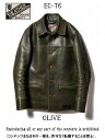 【送料無料】Y'2 leather ワイツーレザー エコホース 30年代　カーコート ジャケット レザー 馬革：ECO HORSE 30’S CAR COAT「OLIVE」「EC-76」42インチ