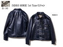 【送料無料】Y 039 2 leather ワイツーレザー：INDIGO HORSE インディゴホース Gジャン 馬革 IB-140