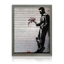 アートパネル Banksy バンクシー Wither 玄関 グラフティ 待ち人 アートポスター おしゃれ 絵画 風刺画 インテリア 壁掛け 寝室 リビング スタイリッシュ ギフト 新築祝い 新生活 送料無料 ssx