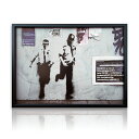 アートパネル Banksy バンクシー Leg It! 玄関 グラフティ アートポスター おしゃれ 絵画 風刺画 インテリア 壁掛け 寝室 リビング スタイリッ...