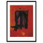 アートパネル Franz Kline Red painting,1961(Silkscreen) モダン 玄関 アートフレーム アートポスター おしゃれ 絵画 額入り フレーム付き 芸術 インテリア 壁掛け リビング ギフト 新生活 大型 送料無料 ssx