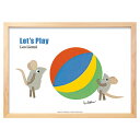 アートパネル Leo Lionni レオ・レオニ Let's Play あそぼうよ モダン 玄関 アートフレーム アートポスター おしゃれ 絵画 額入り フレーム付き 芸術 インテリア 天然木 天然木 壁掛け 寝室 リビング ギフト プレゼント 新生活 送料無料 ssx