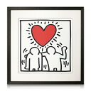 アートパネル Keith Haring キース・ヘリング Untitled (be mine), 1987 キース ヘリング モダン 玄関 アートフレーム おし...