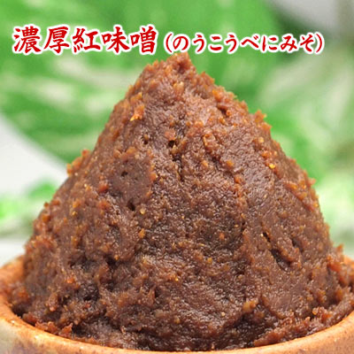 濃厚紅味噌(のうこうべにみそ) 400g 生き味噌オリジナル味噌 ブレンドみそ 料理向け 合わせ味噌 国産味噌 食品 調味料 みそ 合わせみそ