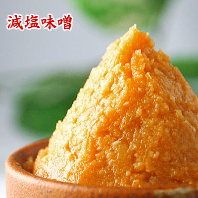 長野県産 減塩味噌（33％減塩） 500g 信州味噌 甘口味噌 麹味噌 食品 調味料 みそ 米みそ 粒味噌 米麹のサムネイル