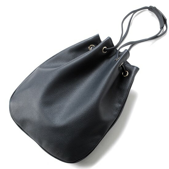 【ポイント10倍】シセイ チセイ Cisei ／ 【国内正規品】 ／ グレインレザードローストリングバッグ「1200 LD」（NAVY／ネイビー）／ 巾着 イタリア メンズ レザー バッグ カバン ポーチ 革 鞄 紳士のサムネイル