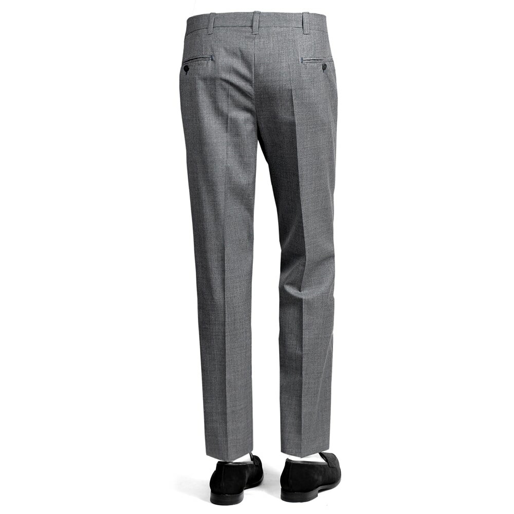 レスパーデ Le Spade ／ 【国内正規品】 ／ CANONICO Super120’sウールトロピカル手縫い1プリーツパンツ（ミディアムグレー）【ハンガー便選択OK】／ メンズ イタリア ナポリ ナポリ仕立て 手縫い 丸縫い ビジネス スラックス