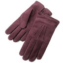 【ポイント10倍】【SALE】カリデイ CARIDEI ／ カシミヤライニングラムスエードグローブ「89」（BORDO／ボルドー）【ネコポス対応 ／ 1点のみ・同梱不可】【ラッピング対応】／ レザーグローブ 手袋 革手袋 メンズ 紳士 男性 ギフト 羊革