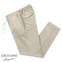 デヴォレ インチピット DEVORE incipit ／ 23-24AW 製品染めコットンポリストレッチキャバルリーツイル1プリーツシャーリングパンツ「LEISURE CHINO」（ベージュ）／ 3シーズン メンズ ボトムス チノパン 無地