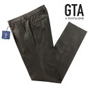 ジー・ティーアー 【SALE】ジーティーアー GTA ／ 【国内正規品】 ／ 23-24AW ANGELICO Super100’sウールサキソニー1プリーツパンツ「811」（ダークブラウン）／ 秋冬 メンズ ボトムス スラックス ウールパンツ ビジネス 無地 アンジェリコ