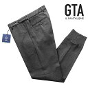 ジー・ティーアー 【SALE】ジーティーアー GTA ／ 【国内正規品】 ／ 23-24AW ウォッシャブルテクノジャージー裾リブジョガーパンツ「GIORGIO TECH」（ダークグレー）／ ジョルジオ リブパンツ 3シーズン 秋冬春 メンズ イタリアパンツ 無地