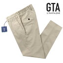 ジー・ティーアー 【ポイント10倍】【SALE】ジーティーアー GTA ／ 【国内正規品】 ／ 23-24AW コットンストレッチブラッシュドツイルシャーリングパンツ「DAVIDE」（サンドベージュ）／ ダビデ ダヴィデ 秋冬 メンズ イタリア チノパン 無地