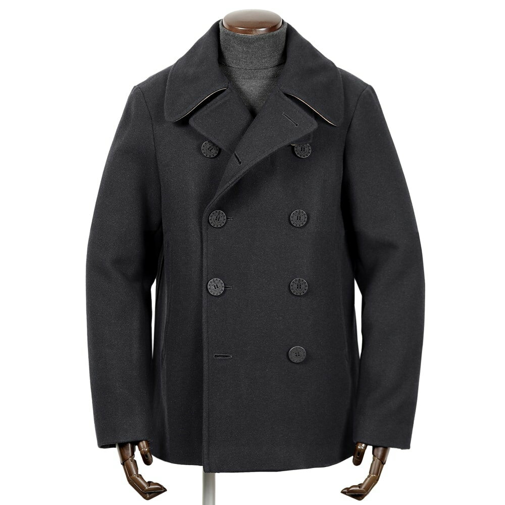 【スーパーSALE／返品・交換不可】アールアール RR ／ 23-24AW ウールポリエステルメルトンピーコート PEACOAT ネイビー 【ハンガー便選択OK】／ リンペルメアビレ ロマーノリドルフィ 秋冬 メ…