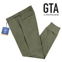 ジー・ティーアー 【ポイント10倍】【SALE】ジーティーアー GTA ／ 【国内正規品】 ／ 23SS ウォッシャブルコットンナイロンジャージー裾リブジョガーパンツ「GIORGIO TECH」（オリーブ）／ ジョルジオ リブパンツ 春夏 メンズ イタリア ボトムス 無地