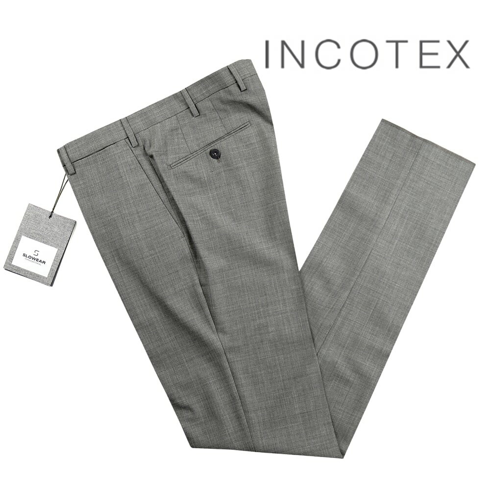【ポイント10倍】インコテックス INCOTEX ／ 【国内正規品】 ／ 23SS ウォーターレペレントテクノウールパンツ「1T035R-9169F」（ミディアムグレー）／ 春夏 メンズ ウォッシャブル 撥水 トラベル ボトムス スラックス ビジネス トロピカル 無地のサムネイル