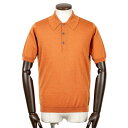 ジョンスメドレー JOHN SMEDLEY ／ 23SS ウールコットン30ゲージ半袖ニットポロシャツ「CISIS」（AMBER／アンバー）／ アイシス 春夏 メンズ イギリス 半袖ポロシャツ シーアイランドコットン イージーフィット