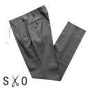 【ポイント10倍】エスオー SO / 【国内正規品】 / ウールトロピカル1プリーツパンツ「ST22」(ミディアムグレー)/ 尾作隼人 オサクハヤト メンズ 日本 スラックス ウールパンツ ビジネス 無地