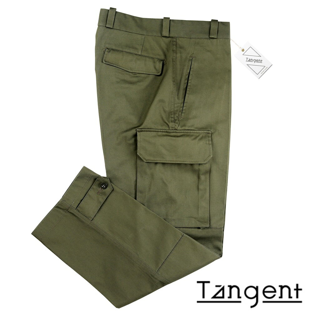 タンジェント Tangent ／  ／ コットンチノクロスフランス軍M-47カーゴパンツ「TAN06 PIERRE」（MILITARY GREEN／ミリタリーグリーン）／ オールシーズン メンズ ボトムス チノパンツ ミリタリーパンツ ワークパンツ ワイドパンツ