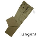 タンジェント Tangent ／ 【国内正規品】 ／ コットンポリベンタイル英国軍ベイカーパンツ「TAN08 WILLIAM」（MILITARY GREEN／ミリタリーグリーン）／ オールシーズン メンズ ボトムス ミリタリーパンツ ワイドパンツ ファティーグパンツ