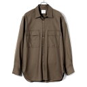 【ポイント10倍】【SALE】コロン :colon / 【国内正規品】 / ウールトロピカルダブルポケットシャツ「CSH-4」(ブラウン)/ オールシーズン メンズ 日本 長袖シャツ ウールシャツ