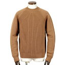 【SALE】ドルモア Drumohr / 24-25AW メリノウール5ゲージ切り替え編みクルーネックニット「D5M303MF」(キャメル)/ 秋冬 メンズ セ...