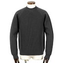 【SALE】ドルモア Drumohr / 24-25AW メリノウール5ゲージ切り替え編みクルーネックニット「D5M303MF」(チャコールグレー)/ 秋冬 メ...