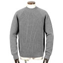 【SALE】ドルモア Drumohr / 24-25AW メリノウール5ゲージ切り替え編みクルーネックニット「D5M303MF」(ミディアムグレー)/ 秋冬 メ...
