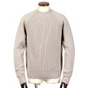【SALE】ドルモア Drumohr / 24-25AW メリノウール5ゲージ切り替え編みクルーネックニット「D5M303MF」(アイスグレージュ)/ 秋冬 メ...