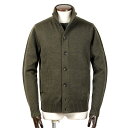 【ポイント10倍】ザノーネ ZANONE / 【国内正規品】 / ウール5ゲージスタンドカラーニットカーディガン「CHIOTO」(オリーブ)/ セール除外品 秋...