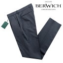 ベルウィッチ BERWICH ／ 【国内正規品】 ／ 24SS ウールストレッチトロピカル1プリーツパンツ「J MORELLO」（NAVY／ネイビー）／ モレロ 春夏 メンズ イタリア ビジネス スラックス ウールパンツ 無地