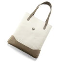 シャンボールセリエ CHAMBORD SELLIER / 【国内正規品】 / キャンバス×フレンチシュリンクレザーコンビ薄マチトートバッグ「BUSSE」(TAUPE/トープ)/ セール除外品 フランス メンズ レディース 男女兼用 レザーバッグ カバン 革 鞄 その1
