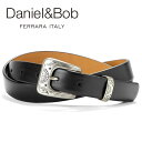 ダニエル&ボブ Daniel&Bob / 【国内正規品】 / ベジタブルタンニンレザーウエスタンベルト「DBB034」(ブラック)【ラッピング対応】/ セール除...