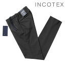 楽天粋な着こなし　楽天市場店インコテックス INCOTEX ／ 【国内正規品】 ／ 24SS ウォッシャブル撥水テクノウールドローコードパンツ「1TS084-9169A」（ブラック）／ 春夏 メンズ トラベル ボトムス スラックス ビジネス トロピカル 無地 シャーリングパンツ