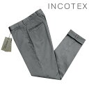 インコテックススラックス INCOTEX SLACKS ／  ／ 24SS 製品染めコットンストレッチギャバジンチノパンツ「17S100-9664A」（グレー）／ 3シーズン メンズ イタリア ボトムス チノパン コットンパンツ 100番 無地